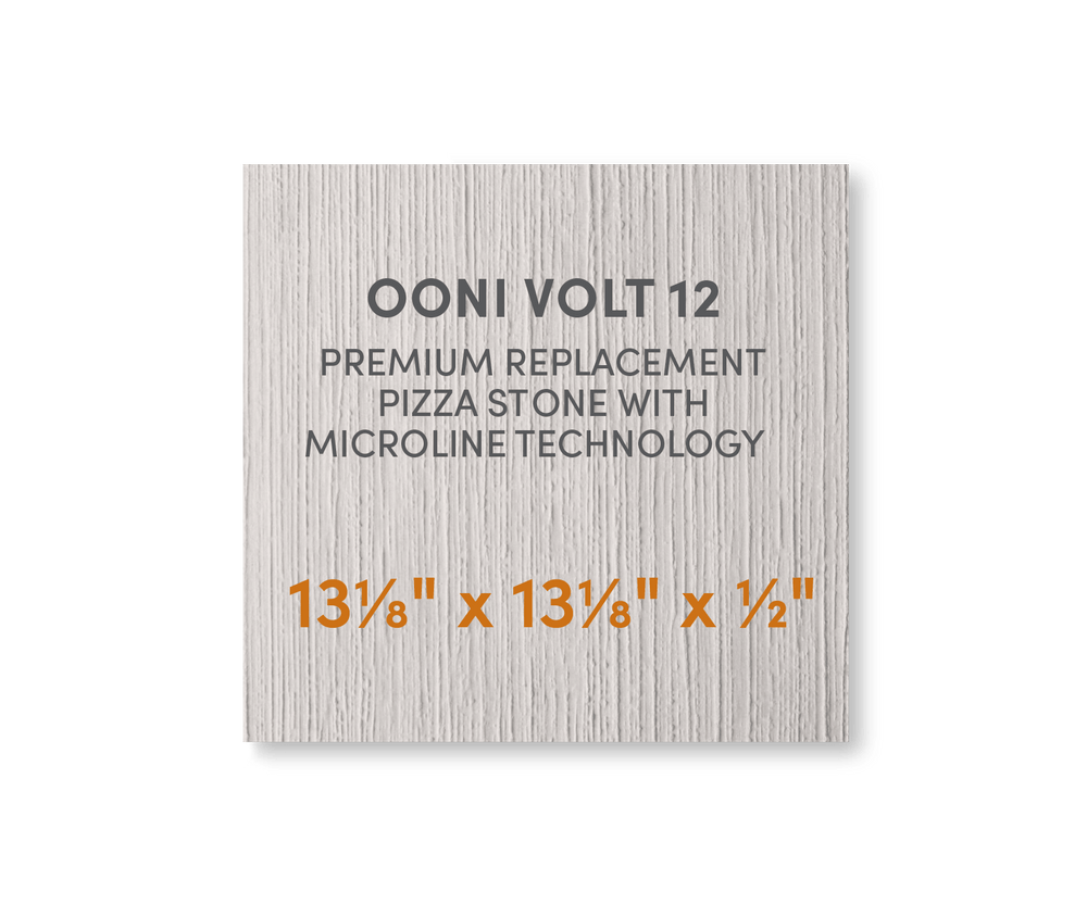 Ooni Volt 12 - FibraMent Premium Replacement Pizza Stone with MicroLine Technology® - FibraMent