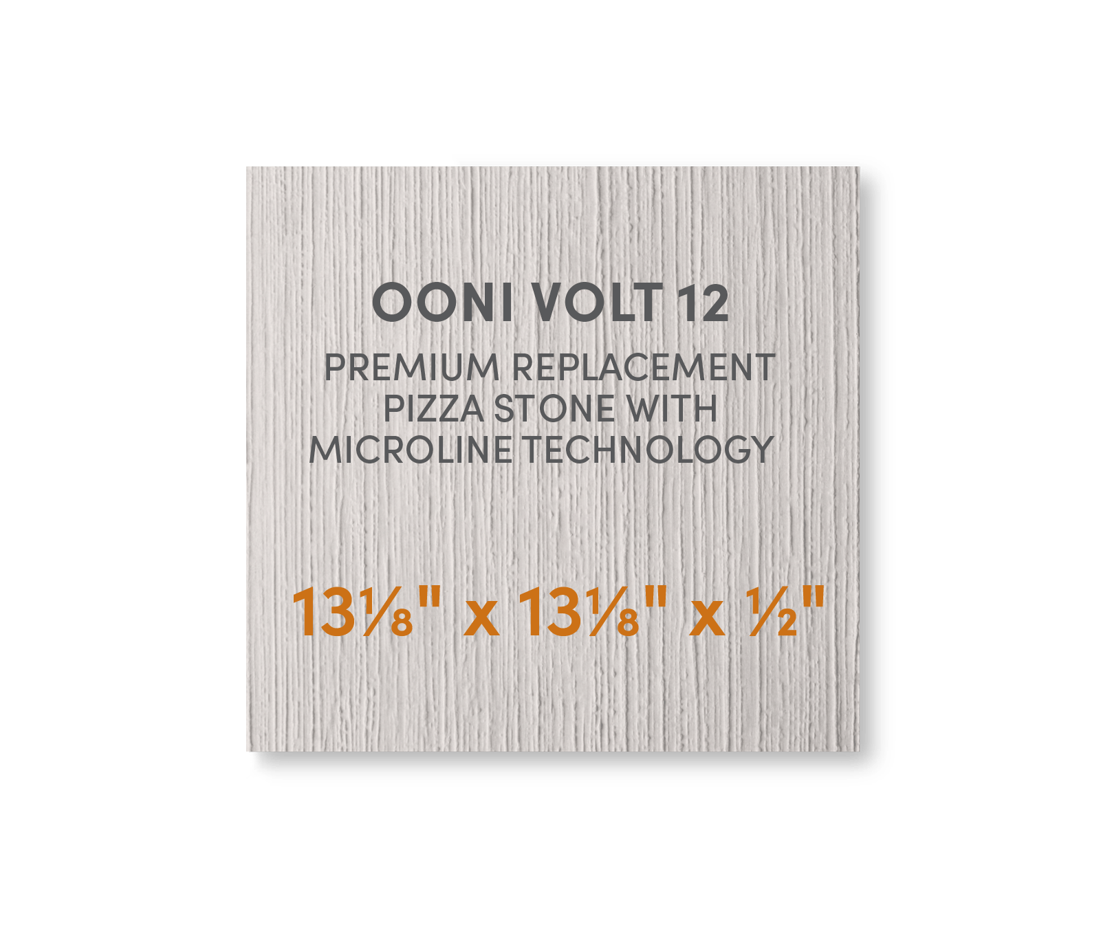 Ooni Volt 12 - FibraMent Premium Replacement Pizza Stone with MicroLine Technology® - FibraMent