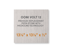 Ooni Volt 12 - FibraMent Premium Replacement Pizza Stone with MicroLine Technology® - FibraMent