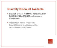 Premium Replacement Baking / Pizza Stone for Baker's Pride Y - 600, Y - 602 and FC - 616 Ovens (XL) - FibraMent