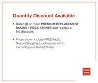 Premium Replacement Baking / Pizza Stone for Baker's Pride Y - 800, Y - 802 and FC - 816 Ovens - FibraMent