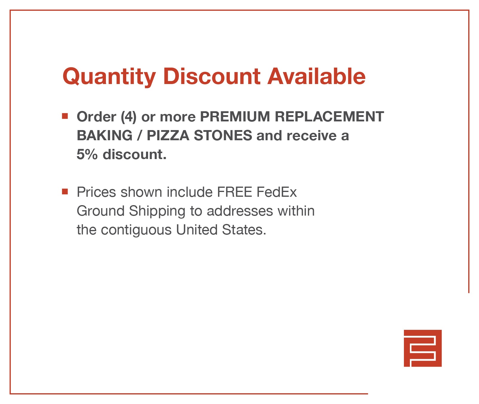 Premium Replacement Baking / Pizza Stone for PizzaMaster 700 Series Ovens with Standard Temperature Decks - FibraMent