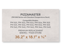 Premium Replacement Baking / Pizza Stone for PizzaMaster 900 Series Ovens with Standard Temperature Decks - FibraMent