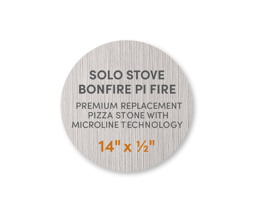 Solo Stove Bonfire Pi Fire - FibraMent Premium Replacement Pizza Stone with MicroLine Technology® - FibraMent