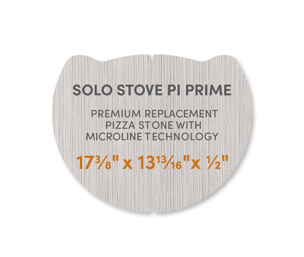 Solo Stove Pi Prime - FibraMent Premium Replacement Pizza Stone with MicroLine Technology® - FibraMent