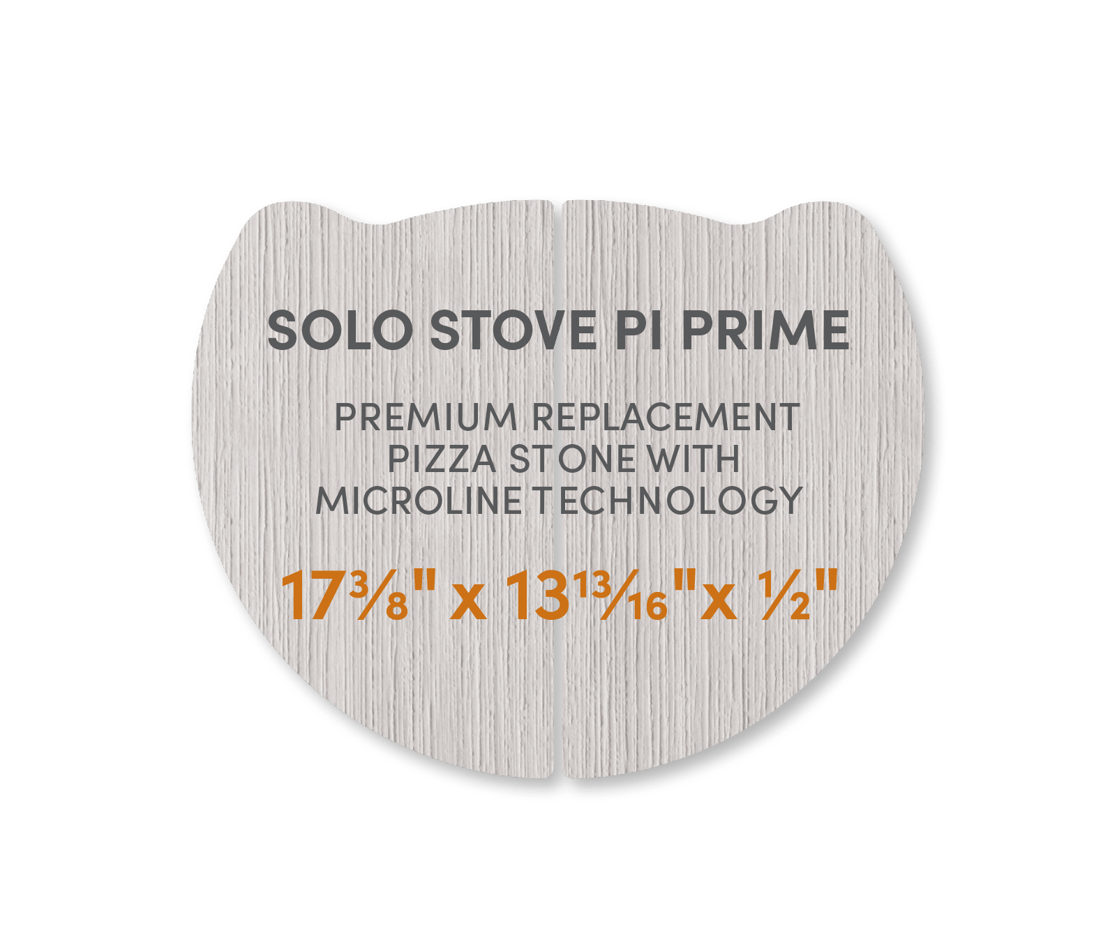 Solo Stove Pi Prime - FibraMent Premium Replacement Pizza Stone with MicroLine Technology® - FibraMent