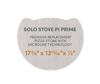 Solo Stove Pi Prime - FibraMent Premium Replacement Pizza Stone with MicroLine Technology® - FibraMent