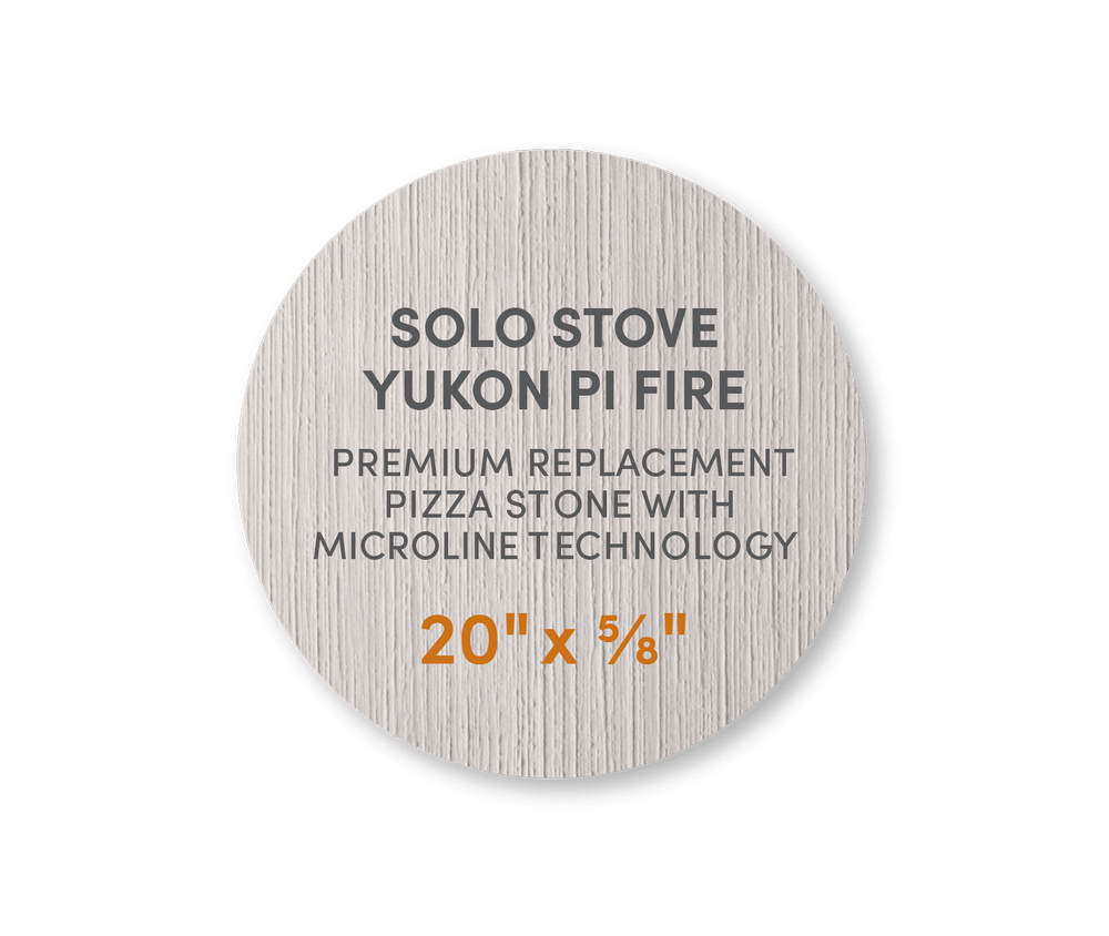 Solo Stove Yukon Pi Fire - FibraMent Premium Replacement Pizza Stone with MicroLine Technology® - FibraMent