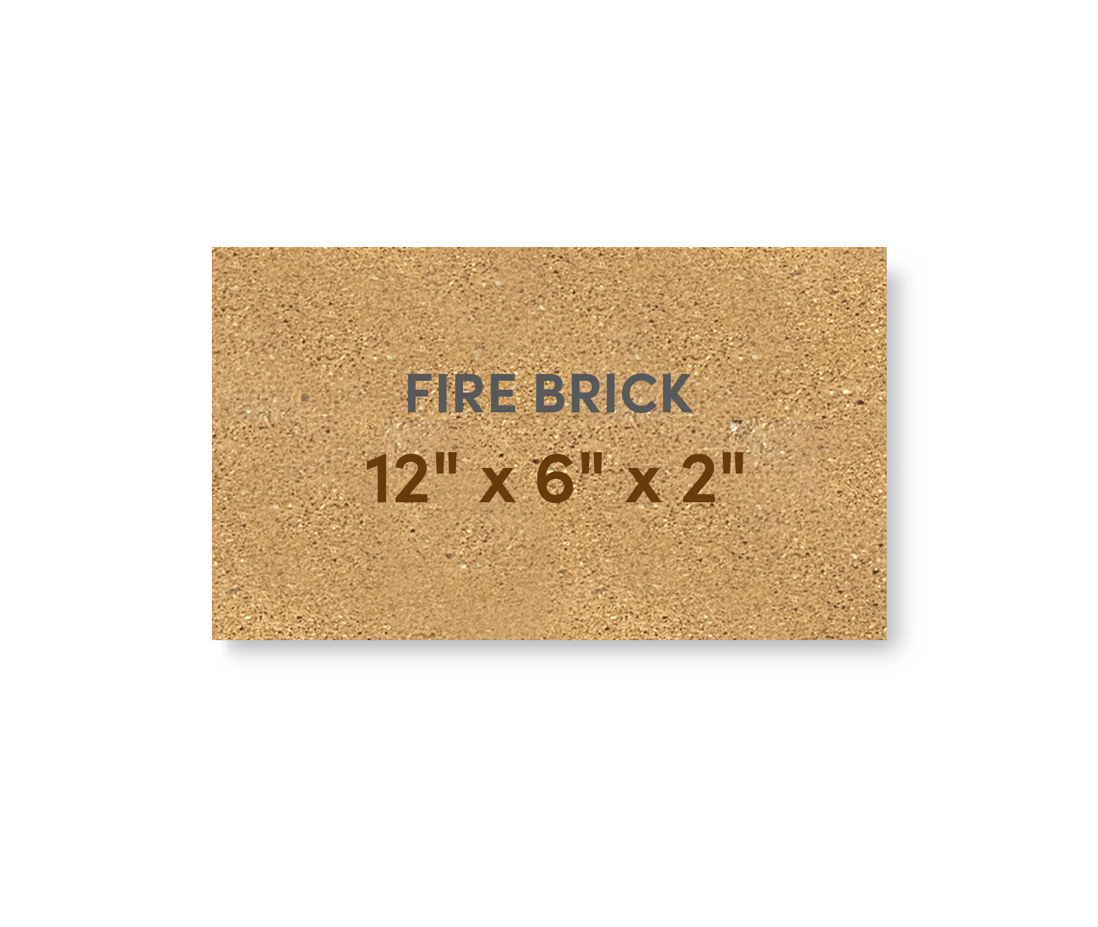 Super Duty Hard Fire Brick 12" x 6" x 2" - FibraMent