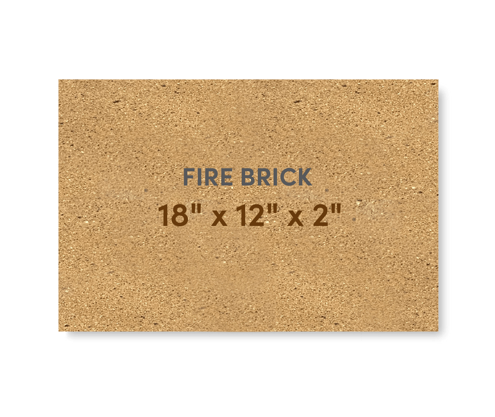 Super Duty Hard Fire Brick 18" x 12" x 2" - FibraMent