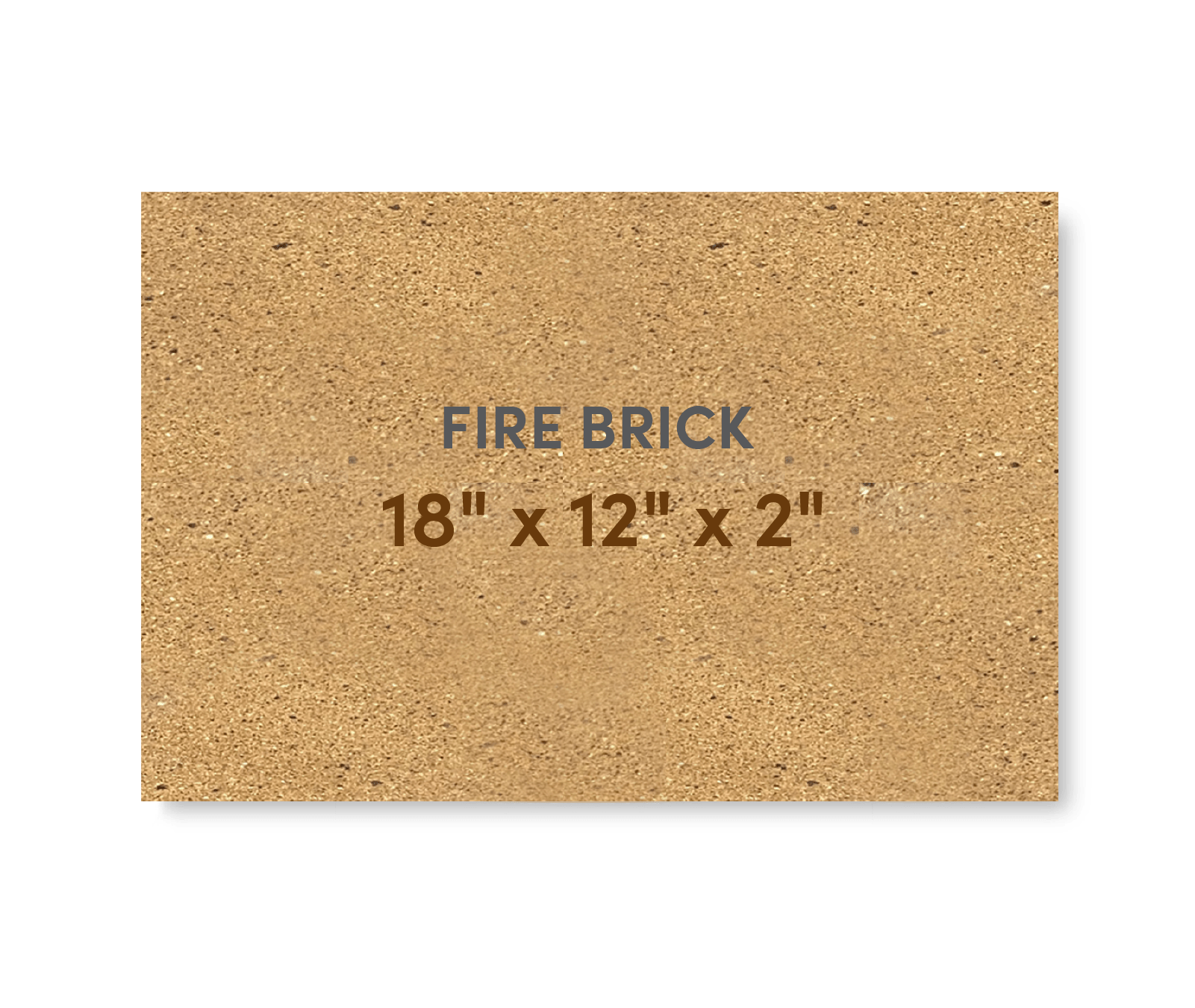 Super Duty Hard Fire Brick 18" x 12" x 2" - FibraMent