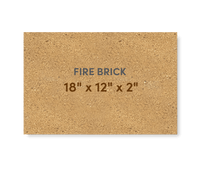 Super Duty Hard Fire Brick 18" x 12" x 2" - FibraMent