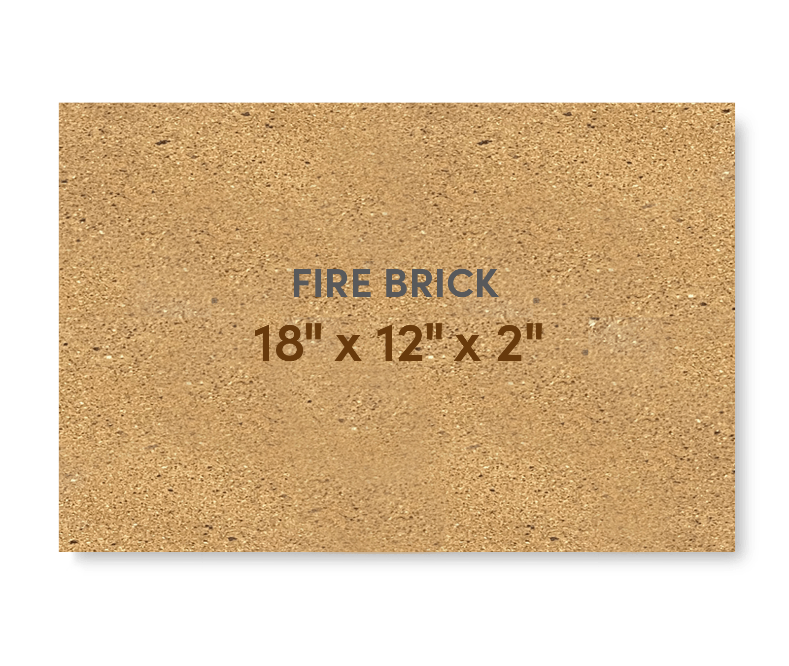 Super Duty Hard Fire Brick 18" x 12" x 2" - FibraMent