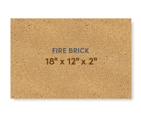 Super Duty Hard Fire Brick 18" x 12" x 2" - FibraMent