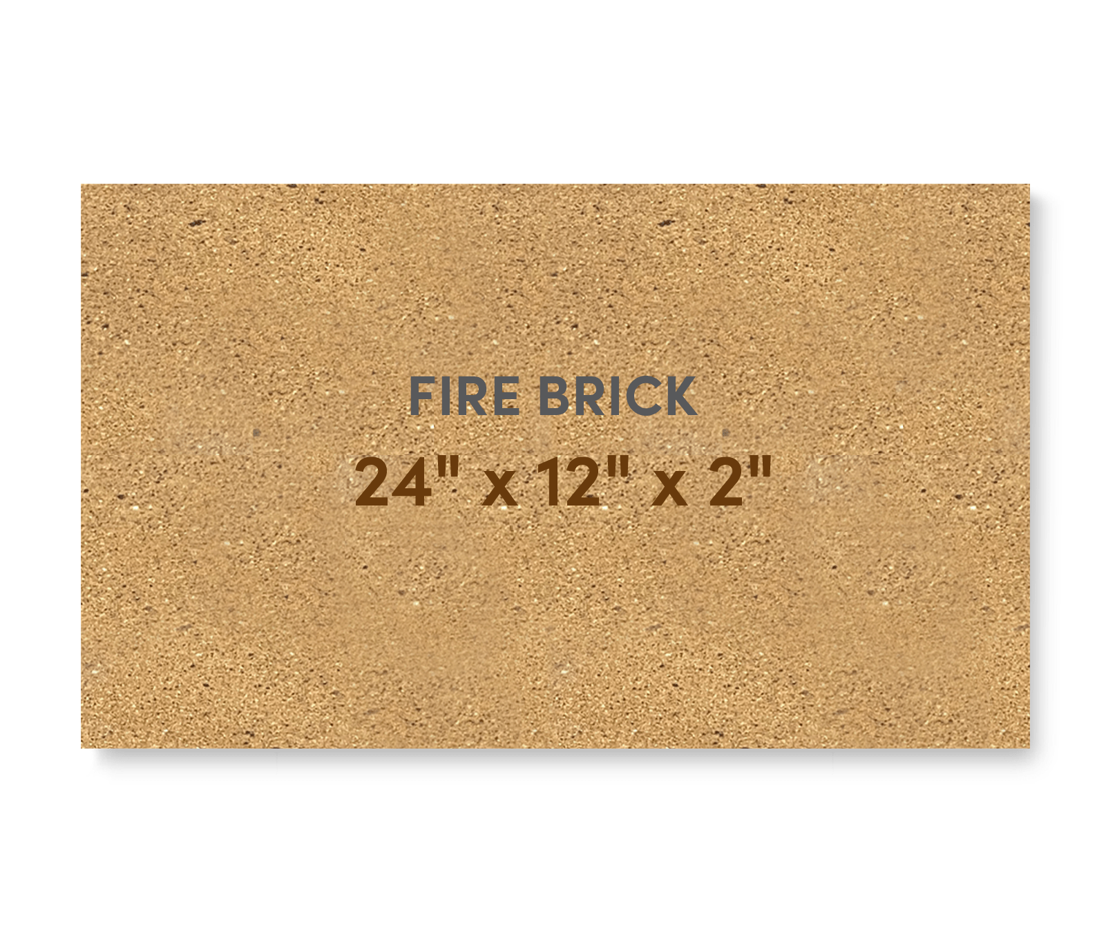 Super Duty Hard Fire Brick 24" x 12" x 2" - FibraMent