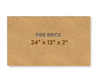 Super Duty Hard Fire Brick 24" x 12" x 2" - FibraMent