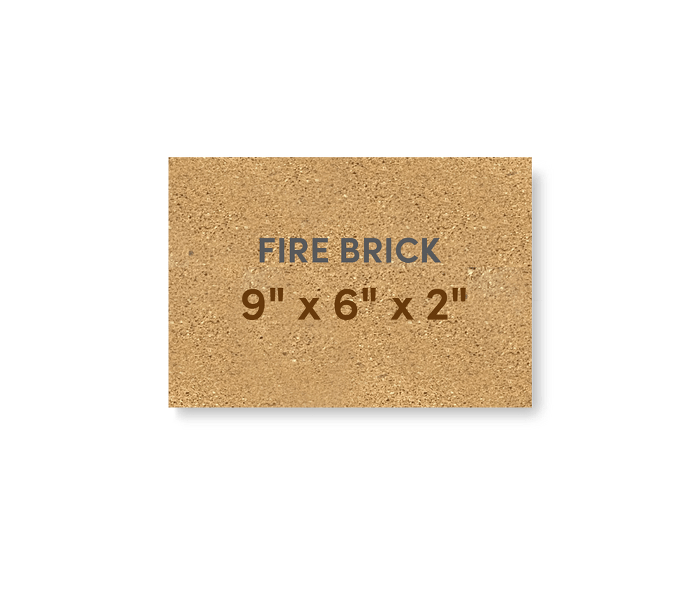 Super Duty Hard Fire Brick 9" x 6" x 2" - FibraMent