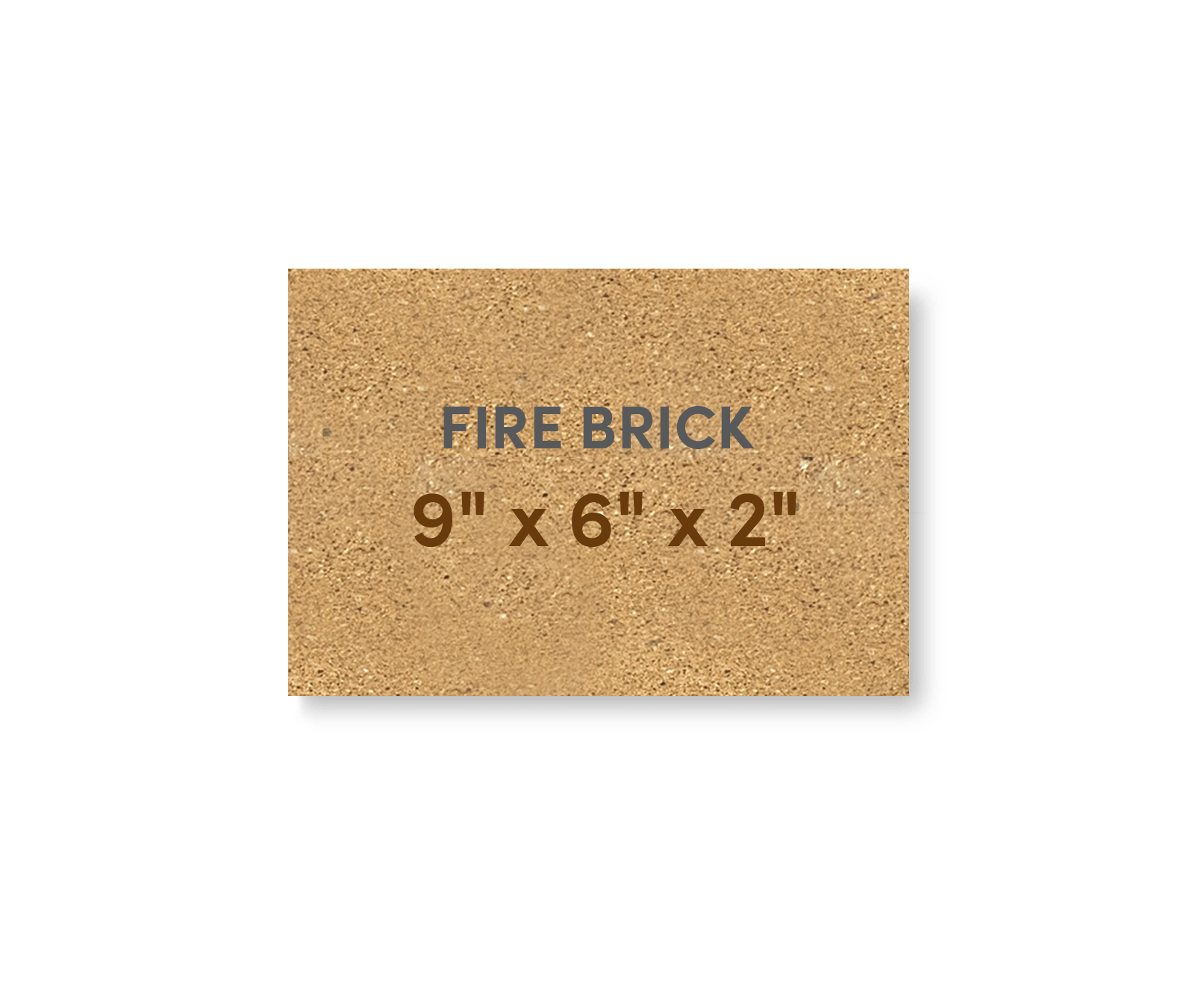 Super Duty Hard Fire Brick 9" x 6" x 2" - FibraMent